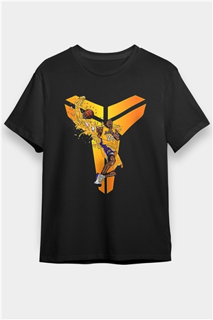 Black Mamba Baskılı Unisex Siyah Tişört - Tshirt