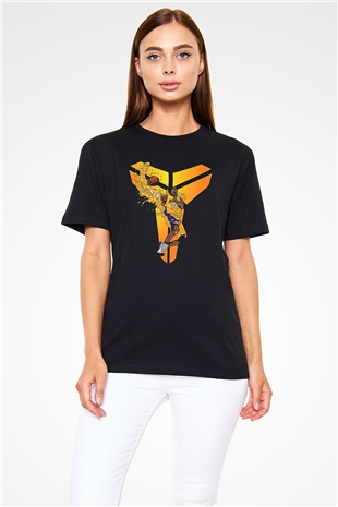 Black Mamba Baskılı Unisex Siyah Tişört - Tshirt
