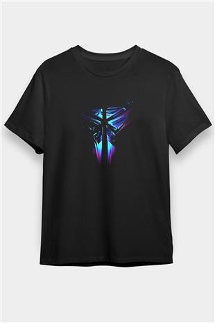 Black Mamba Baskılı Unisex Siyah Tişört - Tshirt