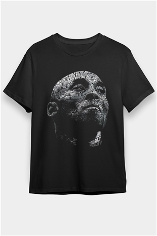 Black Mamba Baskılı Unisex Siyah Tişört - Tshirt