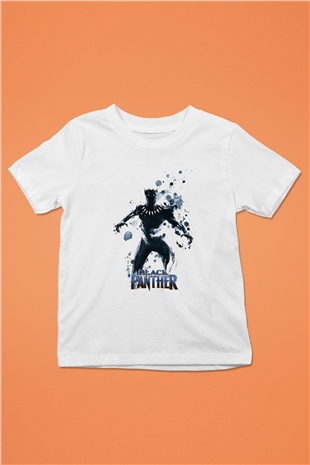 Black Panther Beyaz Unisex Çocuk Tişört