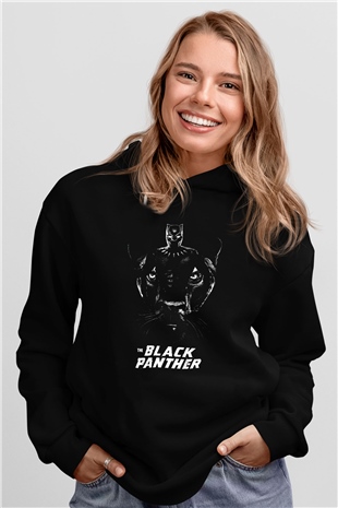 Black Panther Siyah Unisex Hoodie
