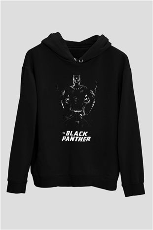 Black Panther Siyah Unisex Hoodie