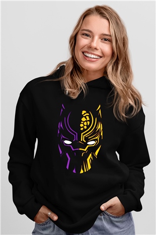 Black Panther Siyah Unisex Hoodie