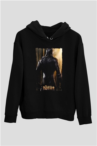 Black Panther Siyah Unisex Hoodie