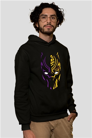 Black Panther Siyah Unisex Hoodie