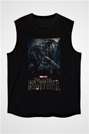 Black Panther Siyah Unisex Kolsuz Tişört