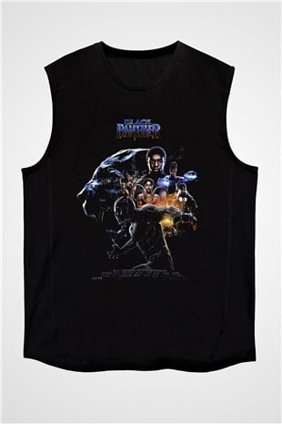 Black Panther Siyah Unisex Kolsuz Tişört