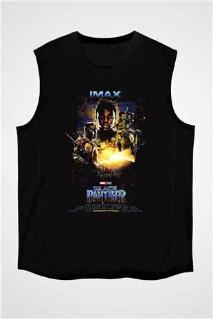Black Panther Siyah Unisex Kolsuz Tişört
