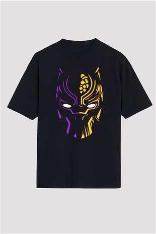 Black Panther Siyah Unisex Oversize Tişört T-Shirt