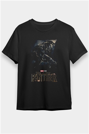 Black Panther Siyah Unisex Tişört T-Shirt