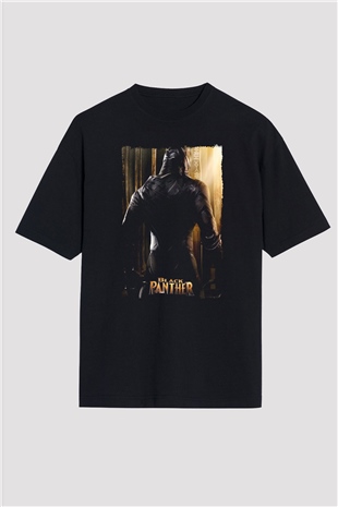 Black Panther Siyah Oversize Tişört Oversize T-shirt