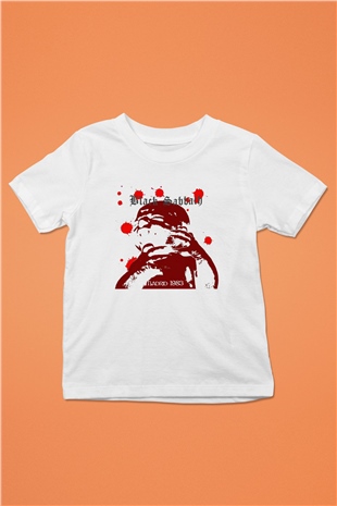 Black Sabbath Baskılı Beyaz Unisex Çocuk Tişört