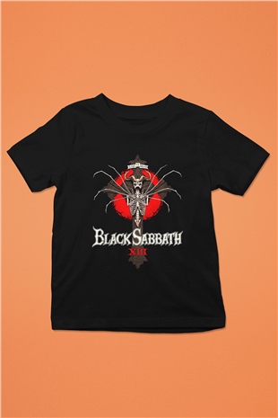 Black Sabbath Baskılı Siyah Unisex Çocuk Tişört