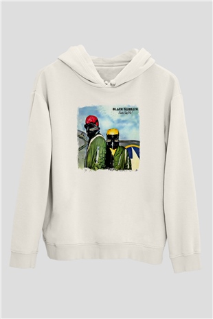 Black Sabbath Baskılı Unisex Beyaz Hoodie