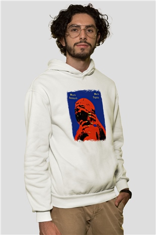 Black Sabbath Baskılı Unisex Beyaz Hoodie
