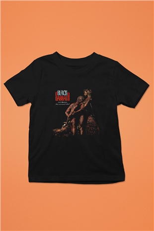 Black Sabbath Baskılı Unisex Siyah Çocuk Tişört