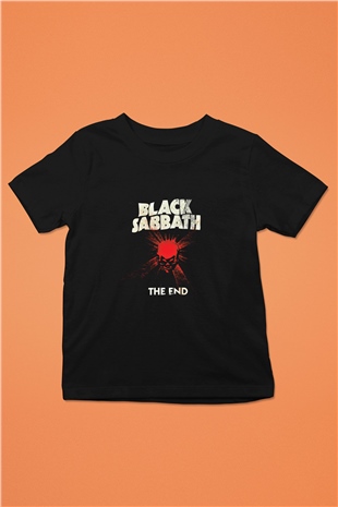 Black Sabbath Baskılı Unisex Siyah Çocuk Tişört