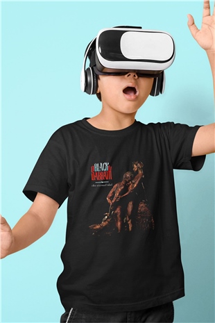 Black Sabbath Baskılı Unisex Siyah Çocuk Tişört