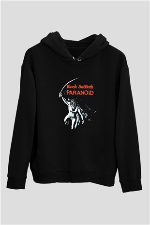 Black Sabbath Baskılı Unisex Siyah Hoodie