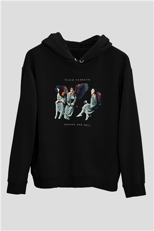 Black Sabbath Baskılı Unisex Siyah Hoodie