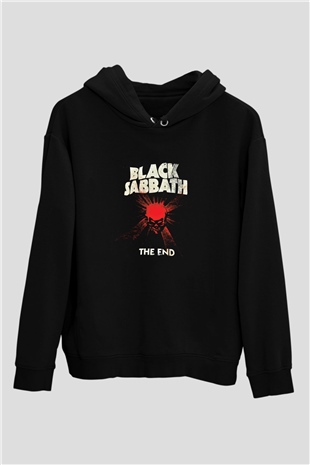 Black Sabbath Baskılı Unisex Siyah Hoodie