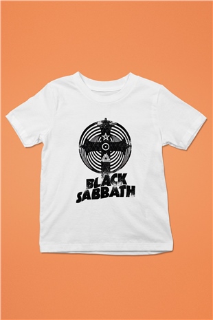 Black Sabbath Beyaz Unisex Çocuk Tişört