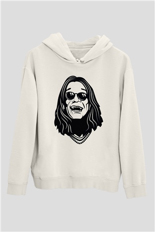 Black Sabbath Beyaz Unisex Kapüşonlu Sweatshirt
