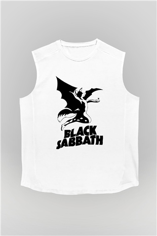 Black Sabbath Beyaz Unisex Kolsuz Tişört