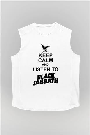 Black Sabbath Beyaz Unisex Kolsuz Tişört