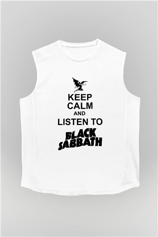 Black Sabbath Beyaz Unisex Kolsuz Tişört