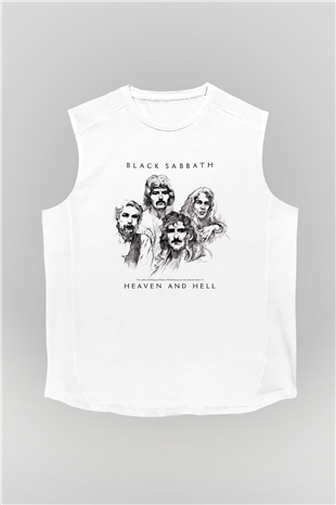 Black Sabbath Beyaz Unisex Kolsuz Tişört