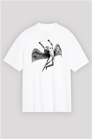 Black Sabbath Beyaz Oversize Tişört Oversize T-shirt - TişörtFabrikası