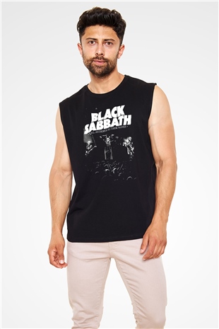 Black Sabbath Gathered İn Their Masses Siyah Unisex Kolsuz Tişört