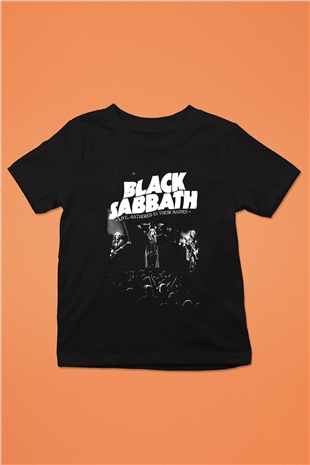 Black Sabbath Gathered İn Their Masses Siyah Unisex Çocuk Tişört