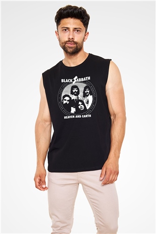 Black Sabbath Heaven And Earth Siyah Unisex Kolsuz Tişört