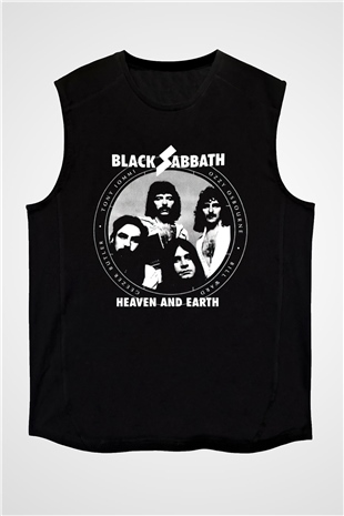Black Sabbath Heaven And Earth Siyah Unisex Kolsuz Tişört