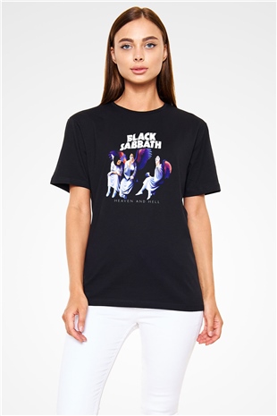 Black Sabbath Heaven And Hell Siyah Unisex Tişört T-Shirt - TişörtFabrikası