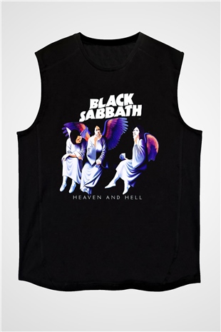 Black Sabbath Heaven And Hell Siyah Unisex Kolsuz Tişört