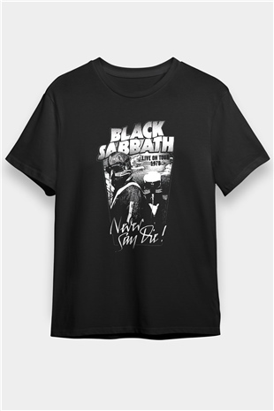 Black Sabbath Never Say Die Siyah Unisex Tişört T-Shirt - TişörtFabrikası