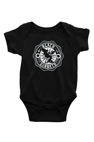 Black Sabbath Siyah Bebek Body - Zıbın