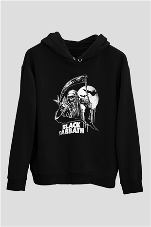 Black Sabbath Siyah Unisex Kapüşonlu Sweatshirt