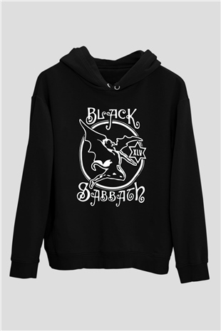 Black Sabbath Siyah Unisex Kapüşonlu Sweatshirt