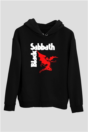 Black Sabbath Siyah Unisex Kapüşonlu Sweatshirt