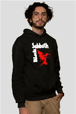 Black Sabbath Siyah Unisex Kapüşonlu Sweatshirt