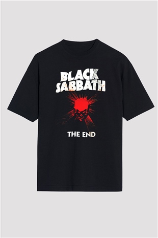 Black Sabbath Siyah Unisex Oversize Tişört T-Shirt