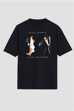 Black Sabbath Siyah Unisex Oversize Tişört T-Shirt