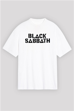 Black Sabbath Siyah Unisex Oversize Tişört T-Shirt