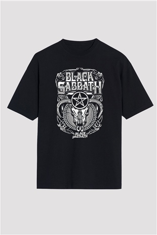 Black Sabbath Siyah Oversize Tişört Oversize T-shirt - TişörtFabrikası