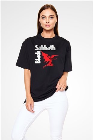 Black Sabbath Siyah Oversize Tişört Oversize T-shirt - TişörtFabrikası